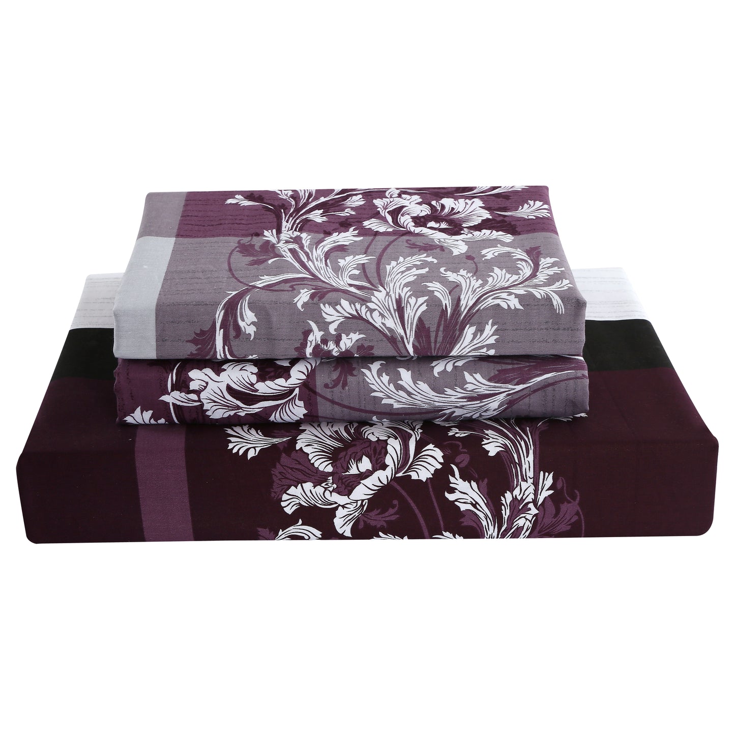 May 3 Piece 100% Cotton Bedding Set: Duvet Cover and Two Pillow Shams