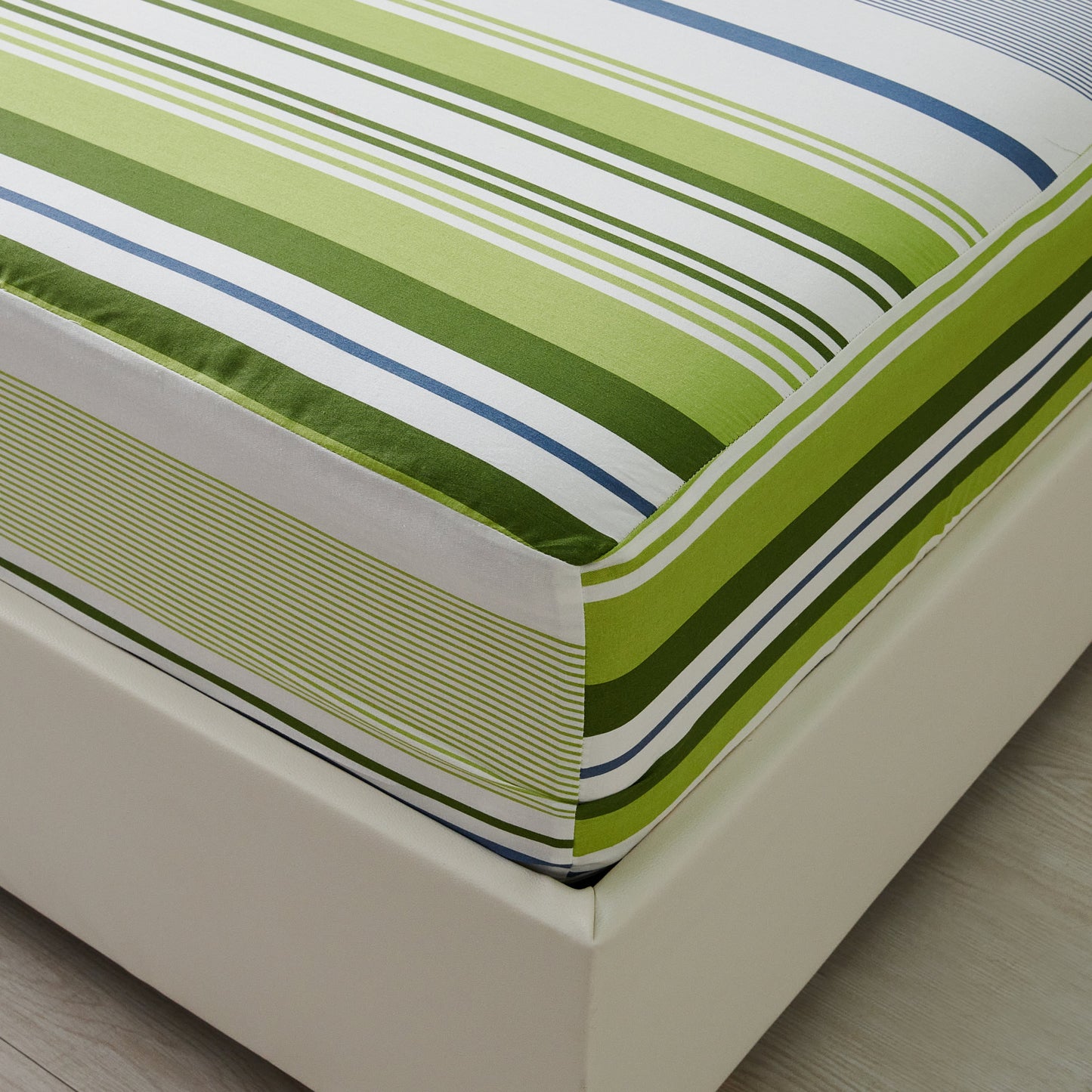 Serene 100% Cotton Sheet Set: Fitted Sheet, Flat Sheet and Two Pillowcases