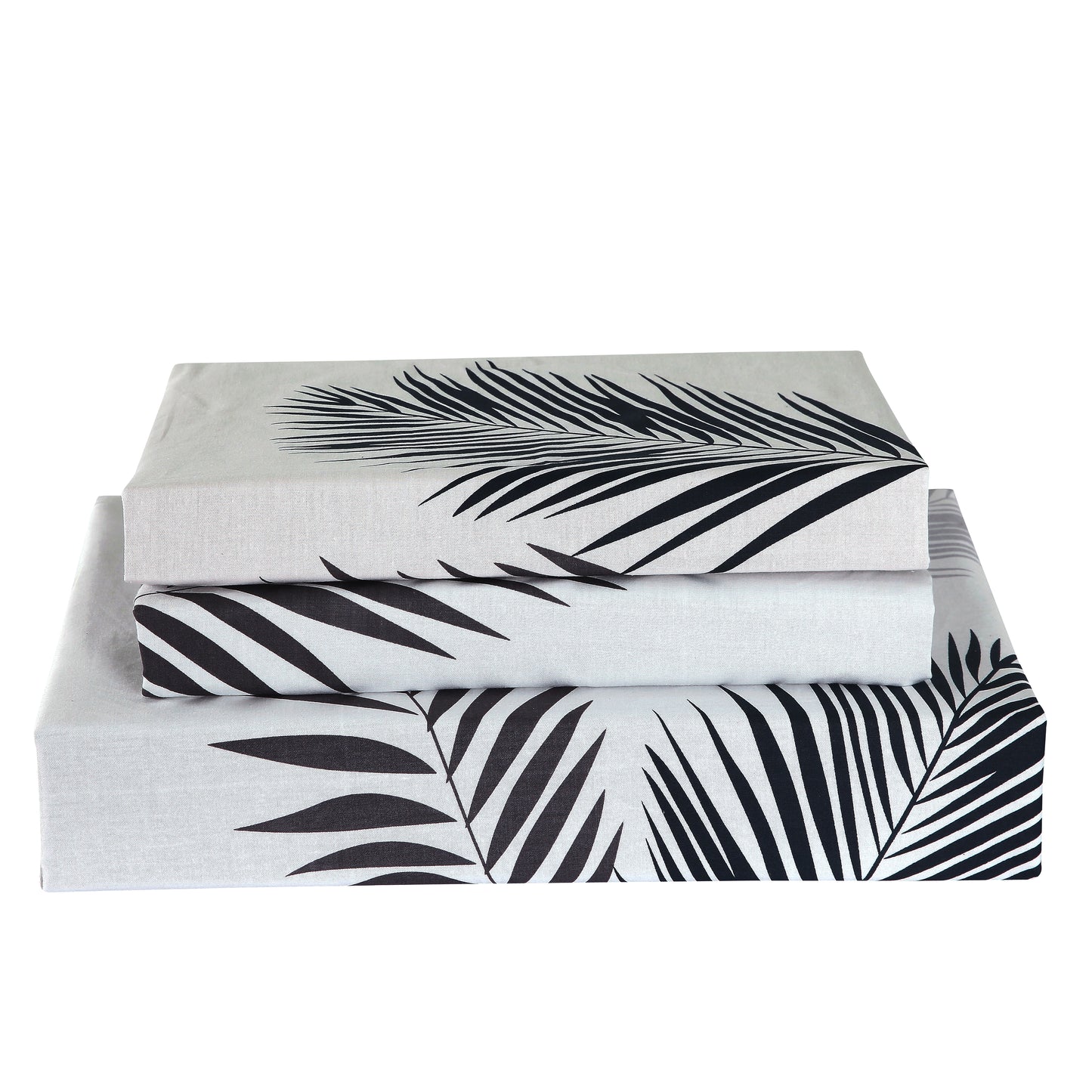 Evergreen 5 Piece 100% Cotton Bedding Set: Duvet Cover, Two Pillowcases and Two Pillow Shams