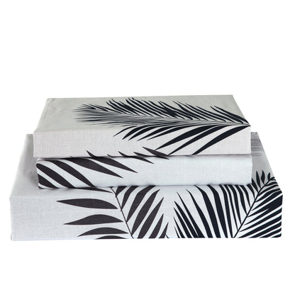 Evergreen 5 Piece 100% Cotton Bedding Set: Duvet Cover, Two Pillowcases and Two Pillow Shams