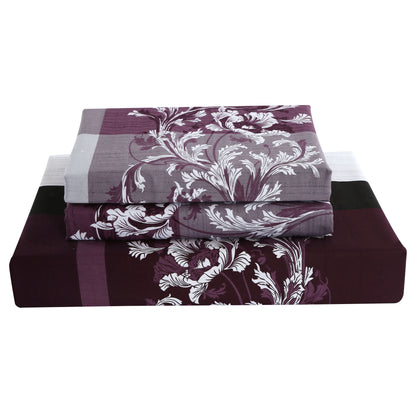 May 3 Piece 100% Cotton Bedding Set: Duvet Cover and Two Pillow Shams