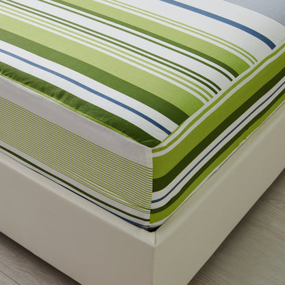 Serene 100% Cotton Sheet Set: Fitted Sheet, Flat Sheet and Two Pillowcases