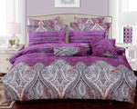 Royal Paisley 3 Piece Luxury 100% Cotton Bedding Set: Duvet Cover and Pillow Shams