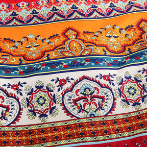 Colorful Boho Mandala Paisley 3-Piece Bedding Set: Duvet Cover and Pillow Shams