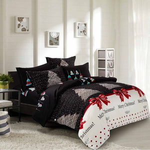 Christmas 5 Piece Duvet Cover Set: Duvet Cover, Two Matching Pillowcases and Two Pillow Shams