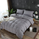 Stone Washed Microfiber 3pc Bedding Set: One Duvet Cover and Two Pillow Shams