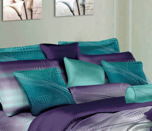 Twilight 3 Piece Luxury 100% Cotton Bedding Set: Duvet Cover and/or Pillow Shams