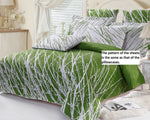green tree branches sheet sets