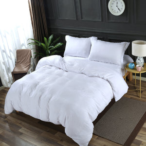 Stone Washed Microfiber 3pc Bedding Set: One Duvet Cover and Two Pillow Shams