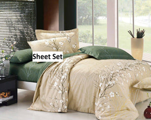 Green tree branches sheet sets
